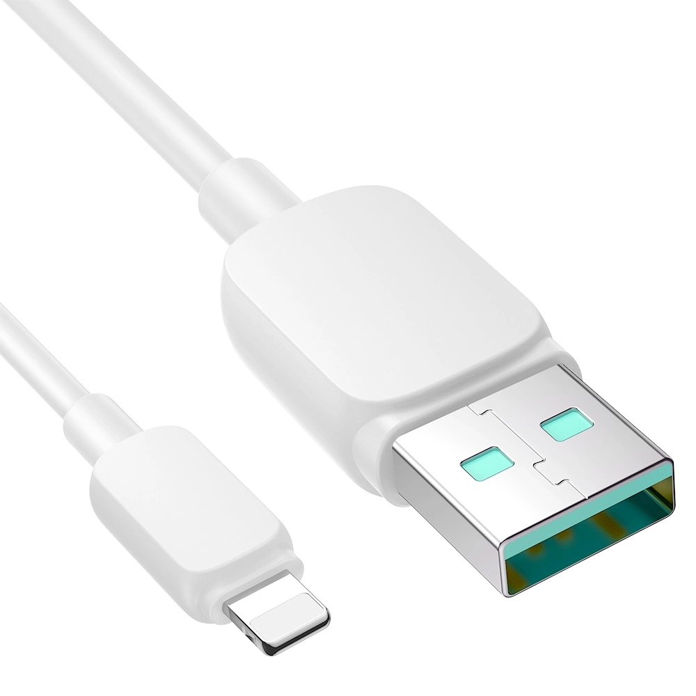 Кабел за данни и зареждане USB-A - Lightning Joyroom S-A14, 18W, 1.2м, бял