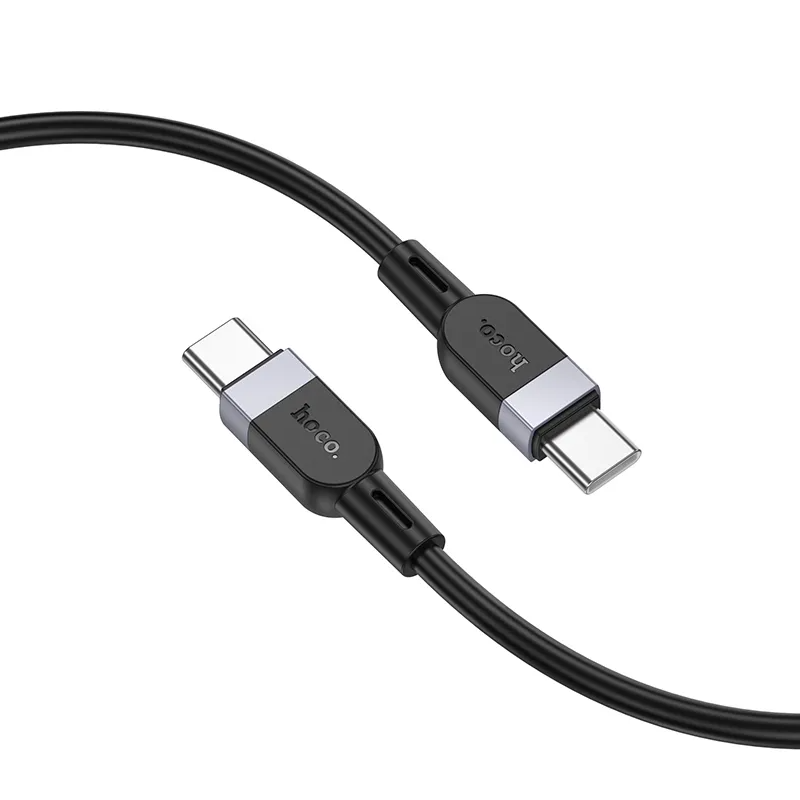 Кабел за данни и зареждане USB-C - USB-C HOCO X109, 60W, 2м, Черен