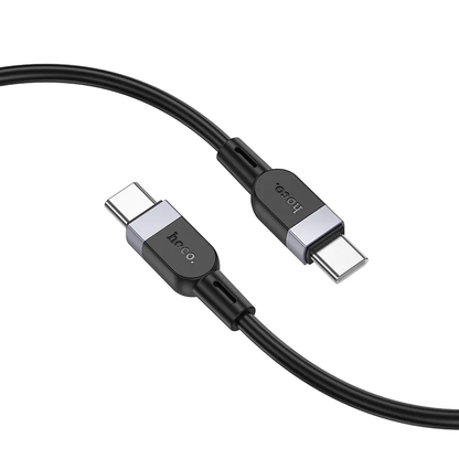 Кабел за данни и зареждане USB-C - USB-C HOCO X109, 60W, 2м, Черен
