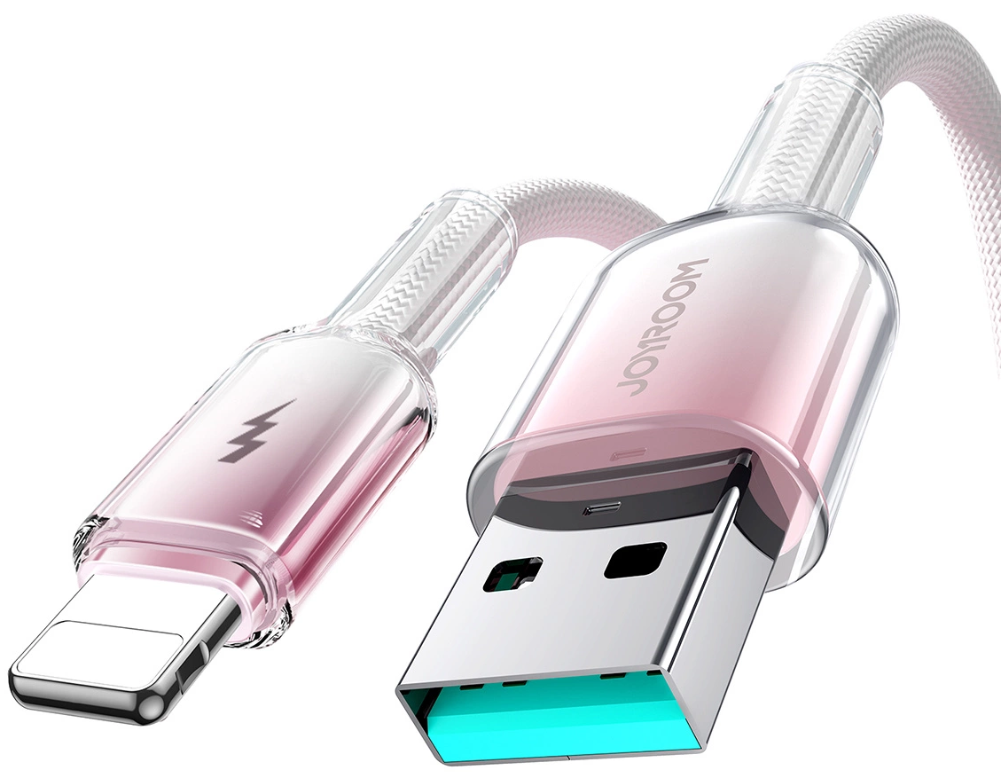 Кабел за данни и зареждане USB-A - Lightning Joyroom S-A42, 18W, 1.2м, бял