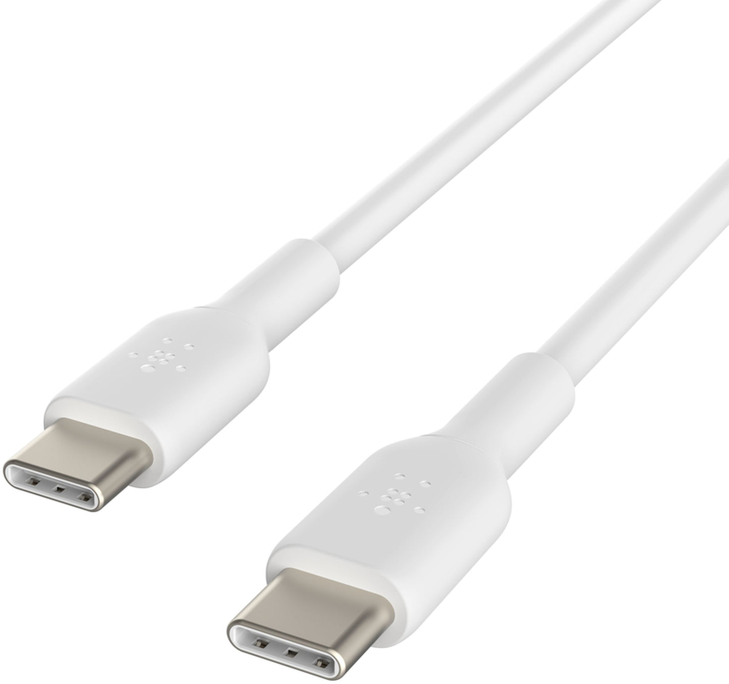 Кабел за данни и зареждане USB-C - USB-C Belkin BoostCharge, 60W, 2м, бял CAB003bt2MWH