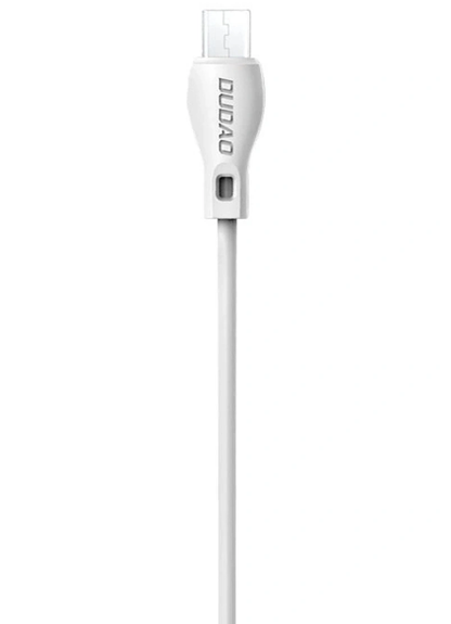 Кабел за данни и зареждане USB-A - microUSB Dudao L4M, 18W, 1м, бял