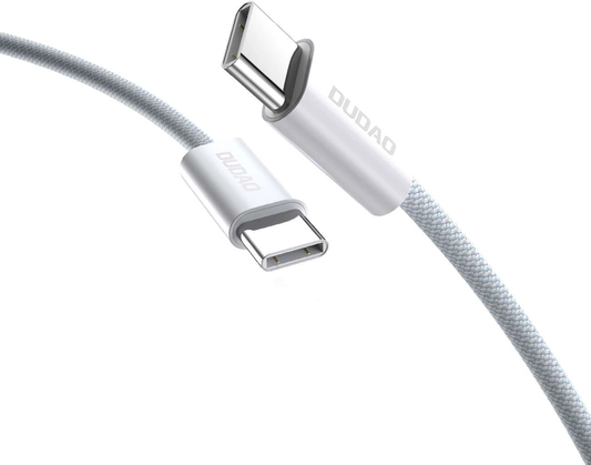 Кабел за данни и зареждане USB-C - USB-C Dudao L6C, 30W, 1м, син
