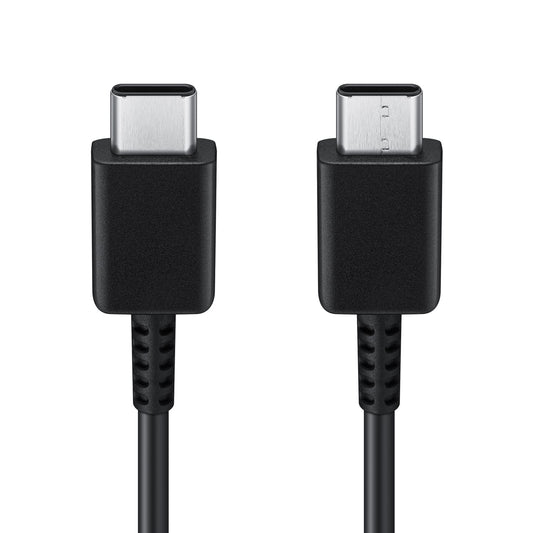 Кабел за данни и зареждане USB-C - USB-C Samsung EP-DA705, 25W, 1 м, черен EP-DA705BBEGWWW
