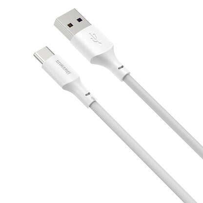 Кабел за пренос на данни и зареждане от USB-A към USB-C Baseus, 40 W, 1,5 м, бял TZCATZJ-02