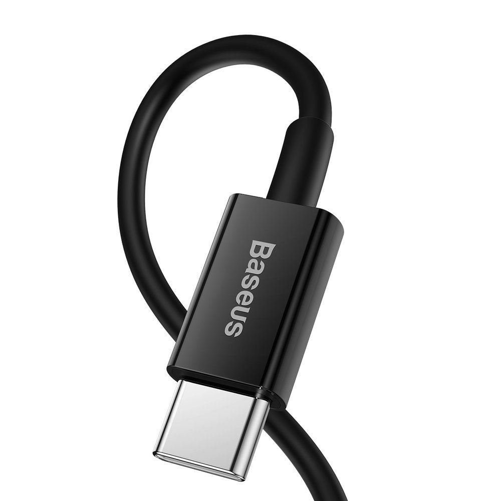 Кабел за данни и зареждане USB-C - Lightning Baseus Superior Series, 20W, 1m, черен CATLYS-A01