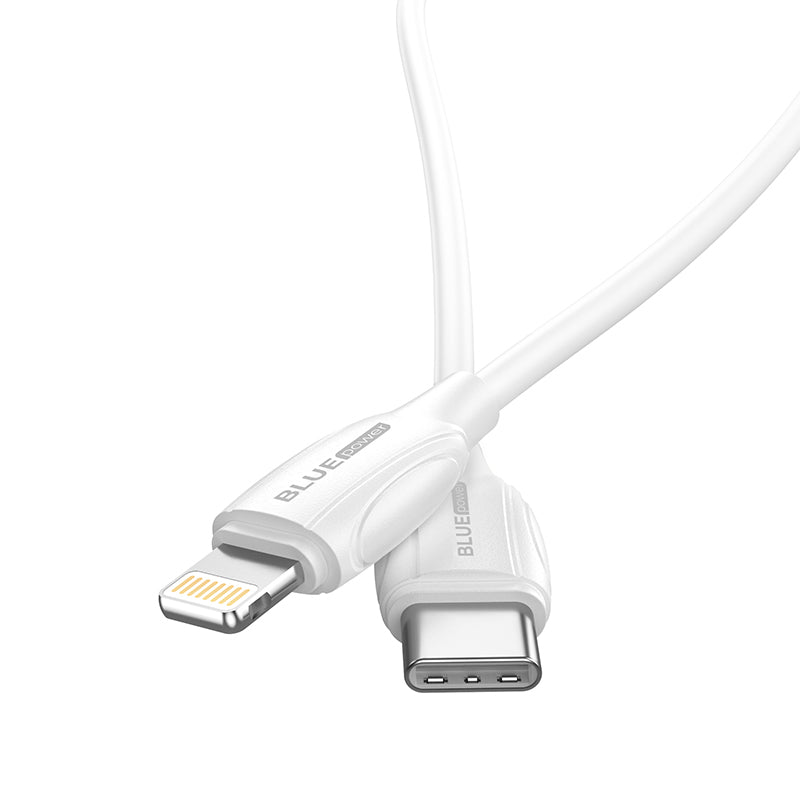 BLUE Power USB-C - Lightning кабел за данни и зареждане BLUE Power B2BX19, 18W, 2 м, бял