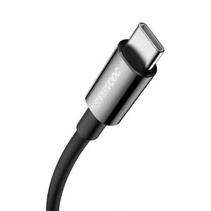 Кабел за пренос на данни и зареждане Baseus Superior Series USB-A към USB-C, 65W, 1 м, черен 