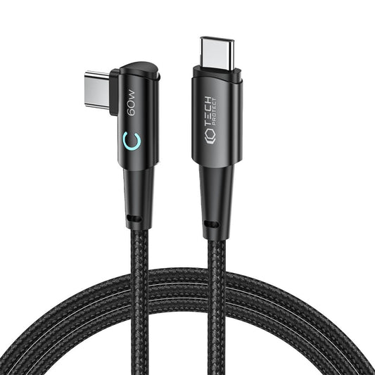 Кабел за данни и зареждане USB-C - USB-C Tech-Protect Ultraboost L, 60W, 2 m, сив 