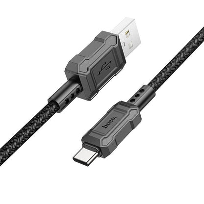 Кабел за данни и зареждане USB-A - USB-C HOCO Leader X94, 18W, 1 м, черен 