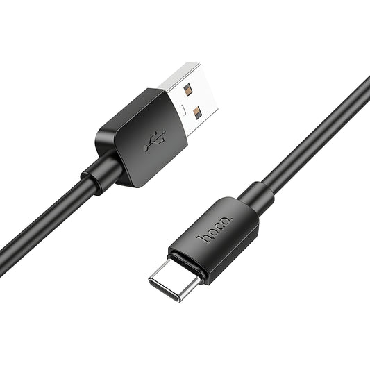Кабел за данни и зареждане USB-A - USB-C HOCO X96, 27W, 1m, Черен