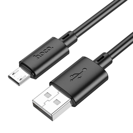 HOCO X88 USB-A - microUSB кабел за данни и зареждане, 18W, 1 м, черен 