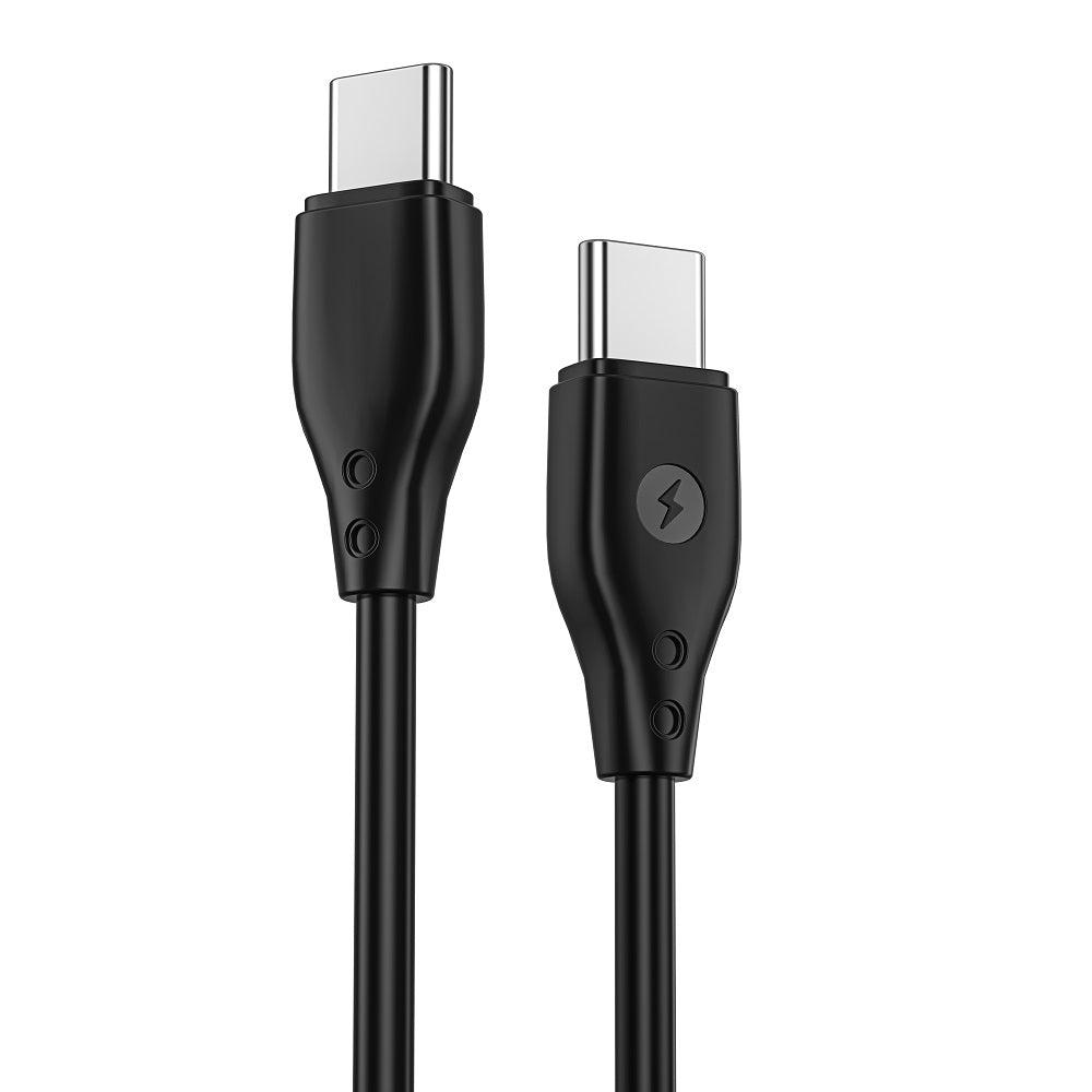 USB-C кабел за данни и зареждане - USB-C WiWu Wi-C002, 67W, 1m, черен 