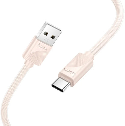 USB-A to USB-C Data and Charging Cable HOCO X114, 18W, 1m, Pink