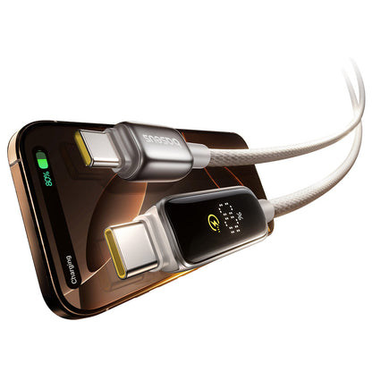 USB-C Data and Charging Cable - USB-C Baseus Vipow Display, 100W, 2m, Gray P10381802851-01