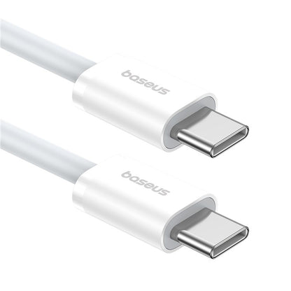 Кабел за данни и зареждане USB-C - USB-C Baseus Superior Series 2, 30W, 2m, Бял P10365200211-01