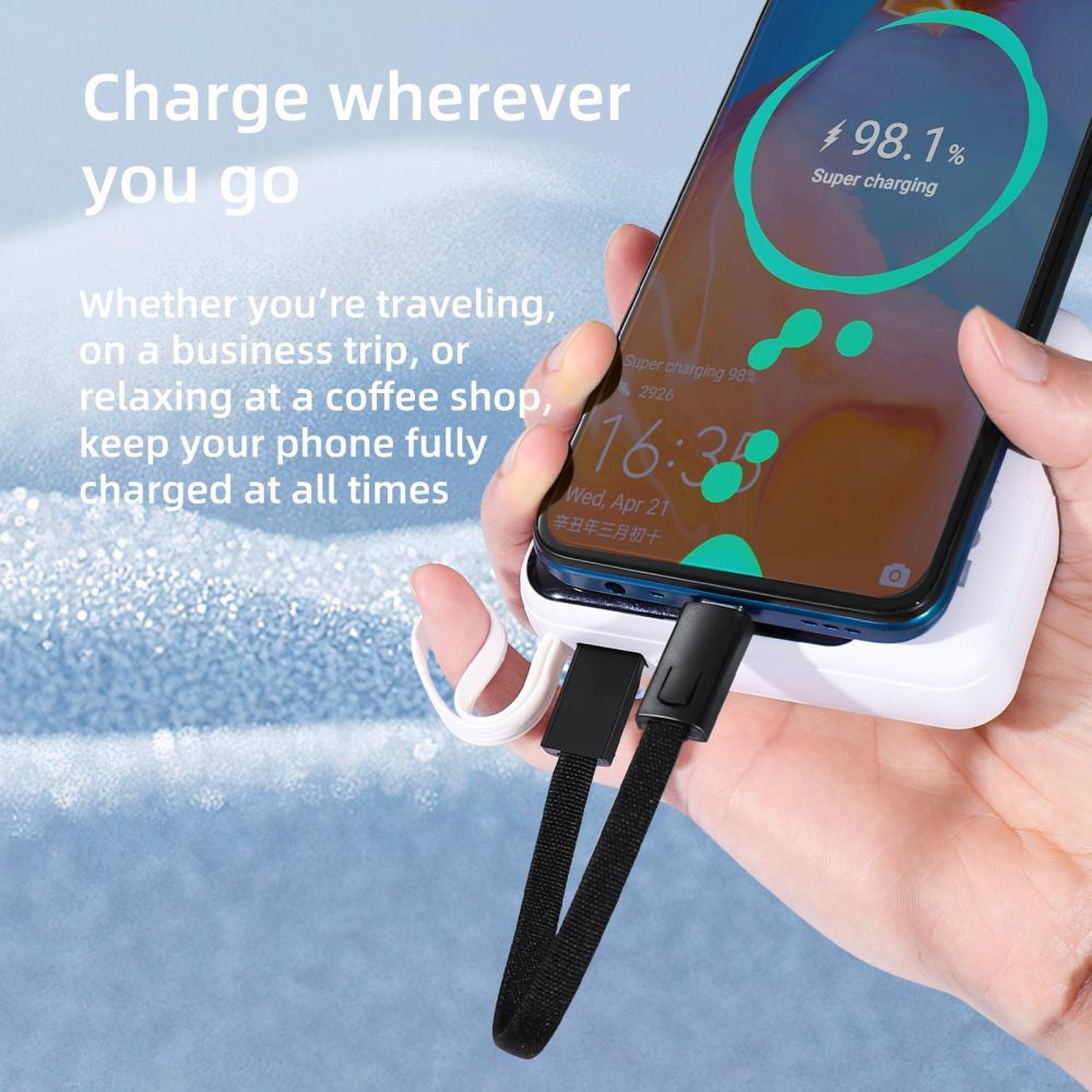 Кабел за данни и зареждане USB-C - USB-C Tech-Protect Ultraboost DNA Keychain, 60W, 0.17m, Сив