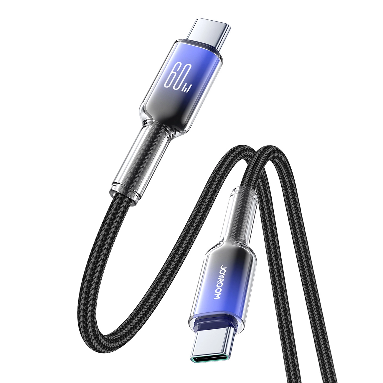 USB-C Data and Charging Cable - USB-C Joyroom S-A42, 60W, 1.2m, Black