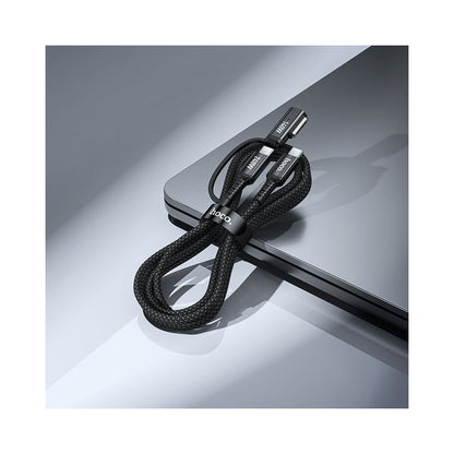 Кабел за зареждане HOCO U142, USB-C - USB-C / MagSafe 3, 240W, 1.8m, Черен
