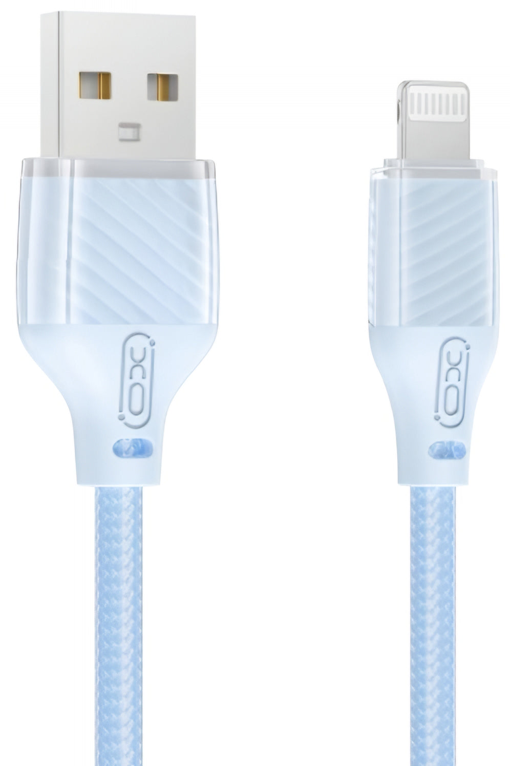 Кабел за данни и зареждане USB-A - Lightning XO Design NB291, 18W, 1m, Син