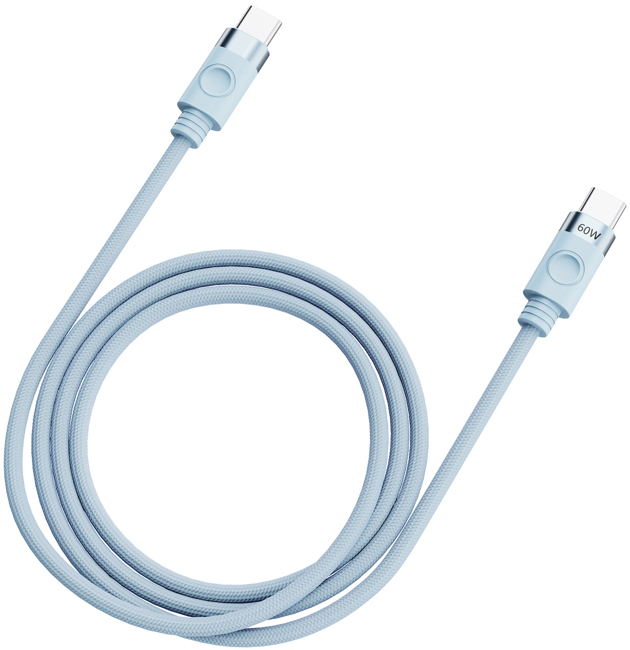 Кабел за данни и зареждане USB-C - USB-C Orico CDX, 60W, 1m, Син