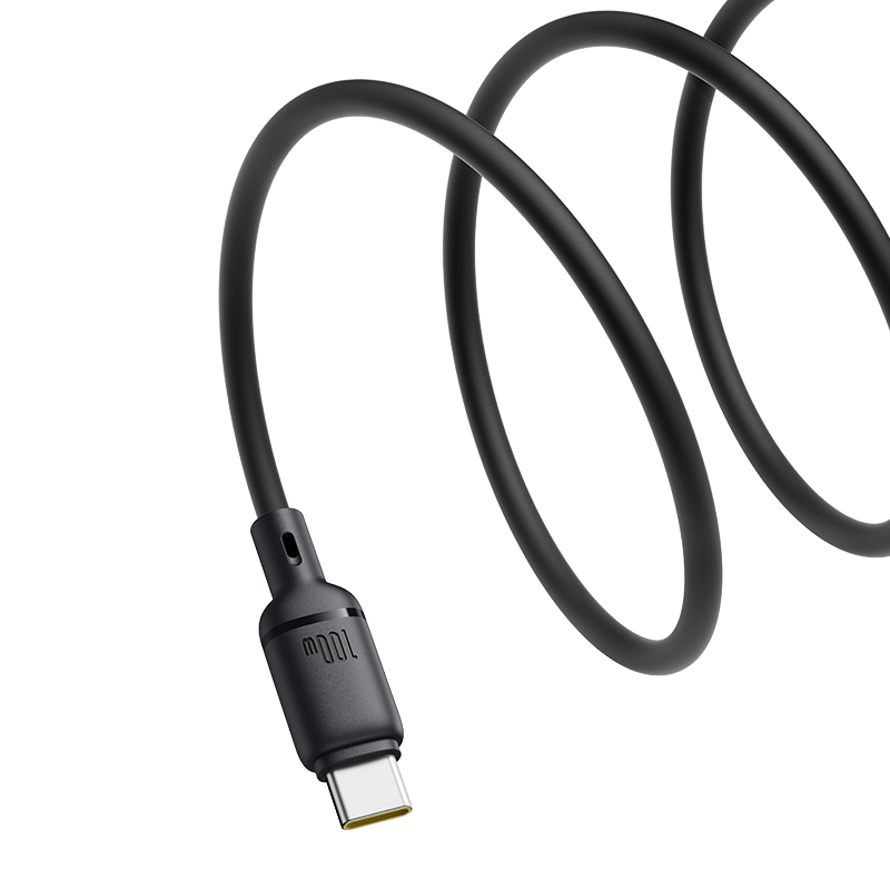 Baseus Silky USB-A to USB-C Data and Charging Cable, 100W, 1m, Black P10377703113-00