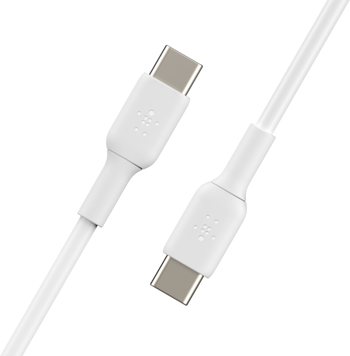 Кабел за данни и зареждане USB-C - USB-C Belkin BoostCharge, 60W, 2м, бял CAB003bt2MWH