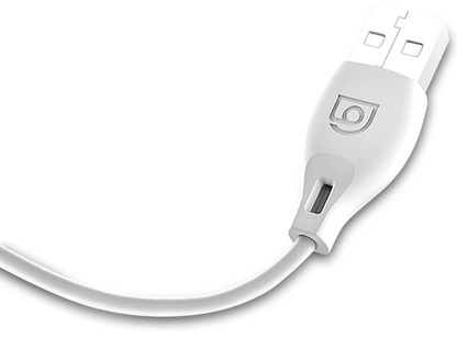 Кабел за данни и зареждане USB-A - microUSB Dudao L4M, 18W, 1м, бял