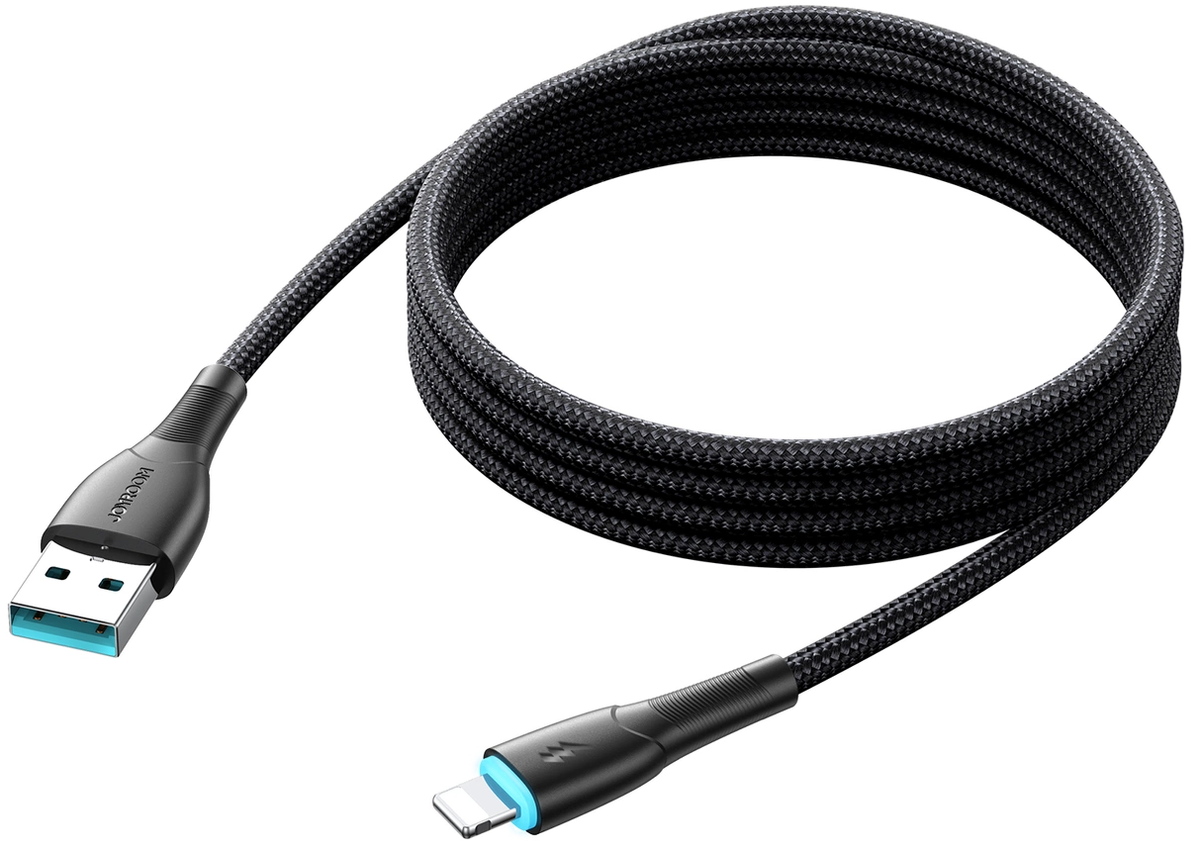 Joyroom S-A32 USB-A to Lightning Data and Charging Cable, 18W, 1m, Black