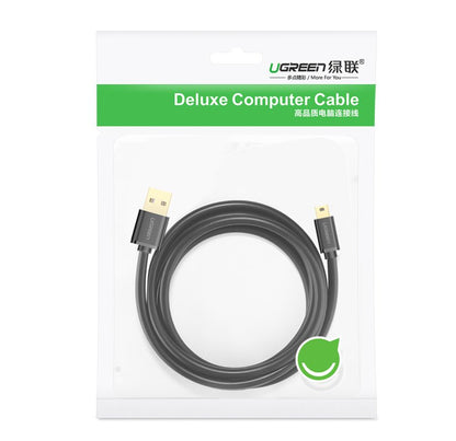 Кабел за данни и зареждане USB-A - miniUSB UGREEN US132, 2m, Черен