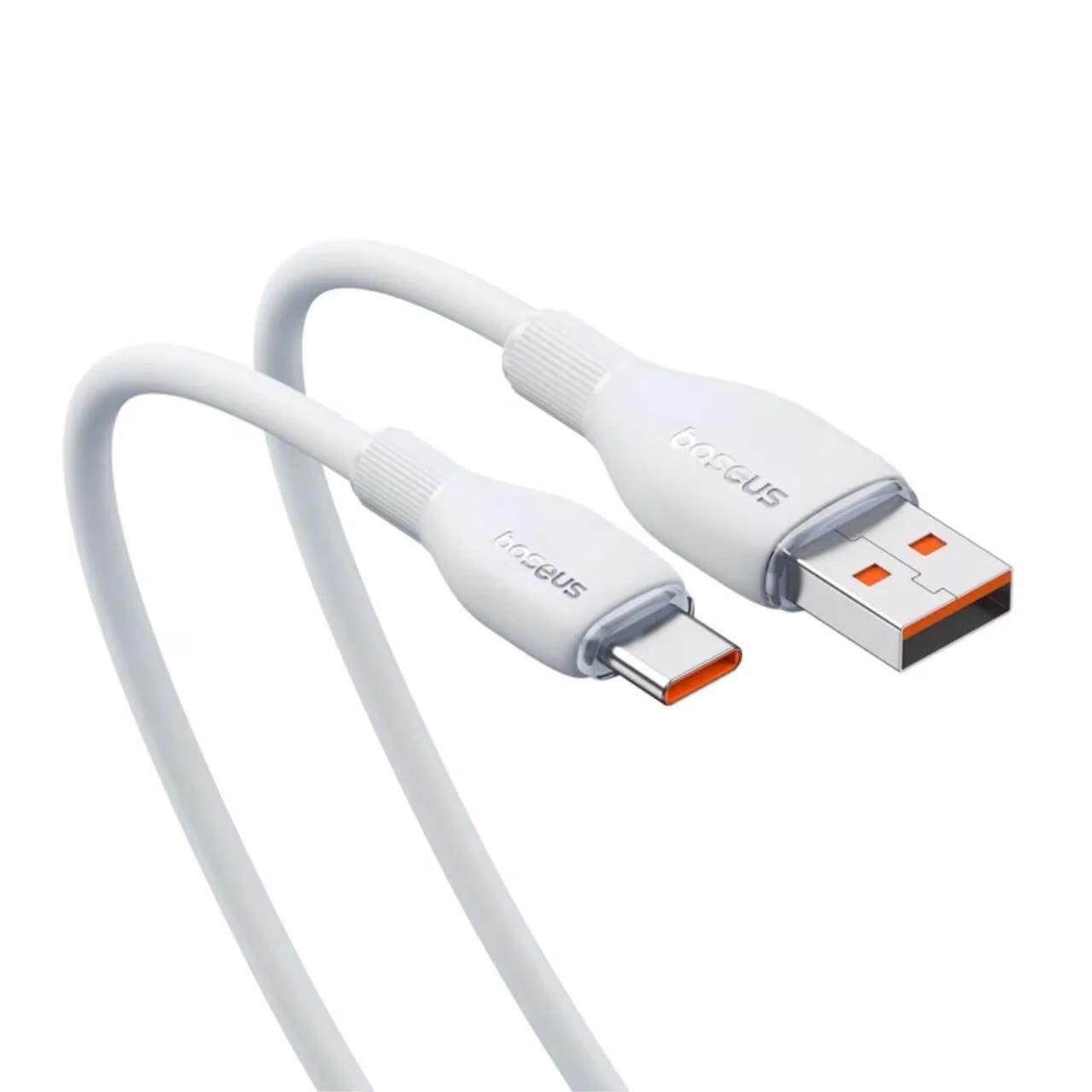 Кабел за данни и зареждане USB-A - USB-C Baseus Pudding, 100W, 2m, Бял P10355703221-01