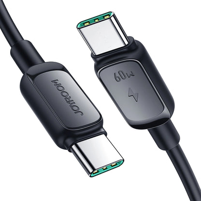 Кабел за данни и зареждане USB-C - USB-C Joyroom A14, 60W, 1.2m, Черен
