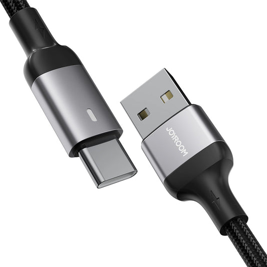 Кабел за данни и зареждане USB-A - USB-C Joyroom A10, 18W, 1.2m, Черен