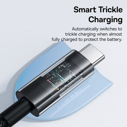 Кабел за данни и зареждане USB-C - USB-C Baseus Gem, 100W, 1m, Черен P10373000111-00