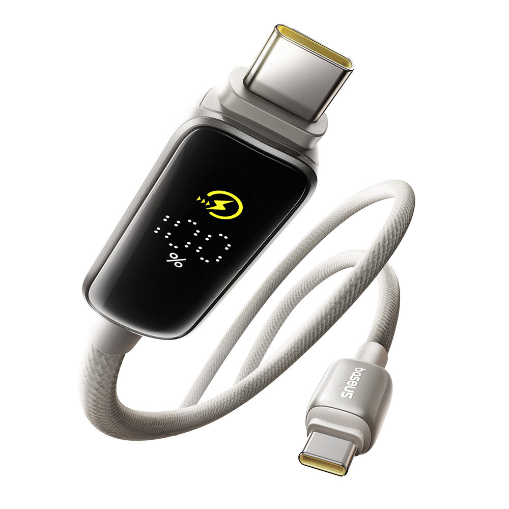 USB-C Data and Charging Cable - USB-C Baseus Vipow Display, 100W, 2m, Gray P10381802851-01