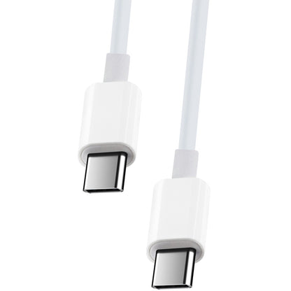 Кабел за данни и зареждане USB-C - USB-C MaXlife MXUC-05, 100W, 1m, Бял