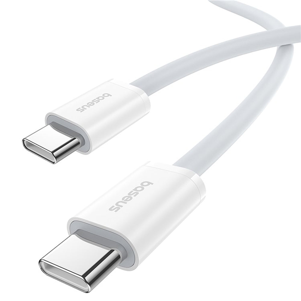 Кабел за данни и зареждане USB-C - USB-C Baseus Superior Series 2, 30W, 2m, Бял P10365200211-01