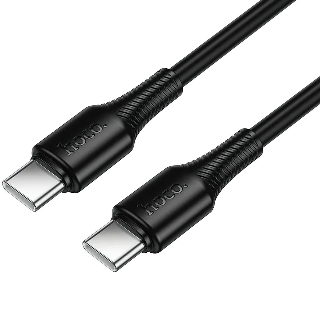 Кабел за данни и зареждане USB-C - USB-C HOCO X120, 60W, 1m, Черен