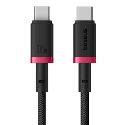 Кабел за данни и зареждане USB-C - USB-C Baseus Dura Series, 100W, 2m, Червен P10377803U01-02