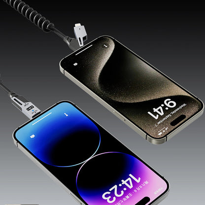 Кабел за данни и зареждане USB-A / USB-C - Lightning / USB-C Dudao L20 Pro, 65W, 1.5m, Черен