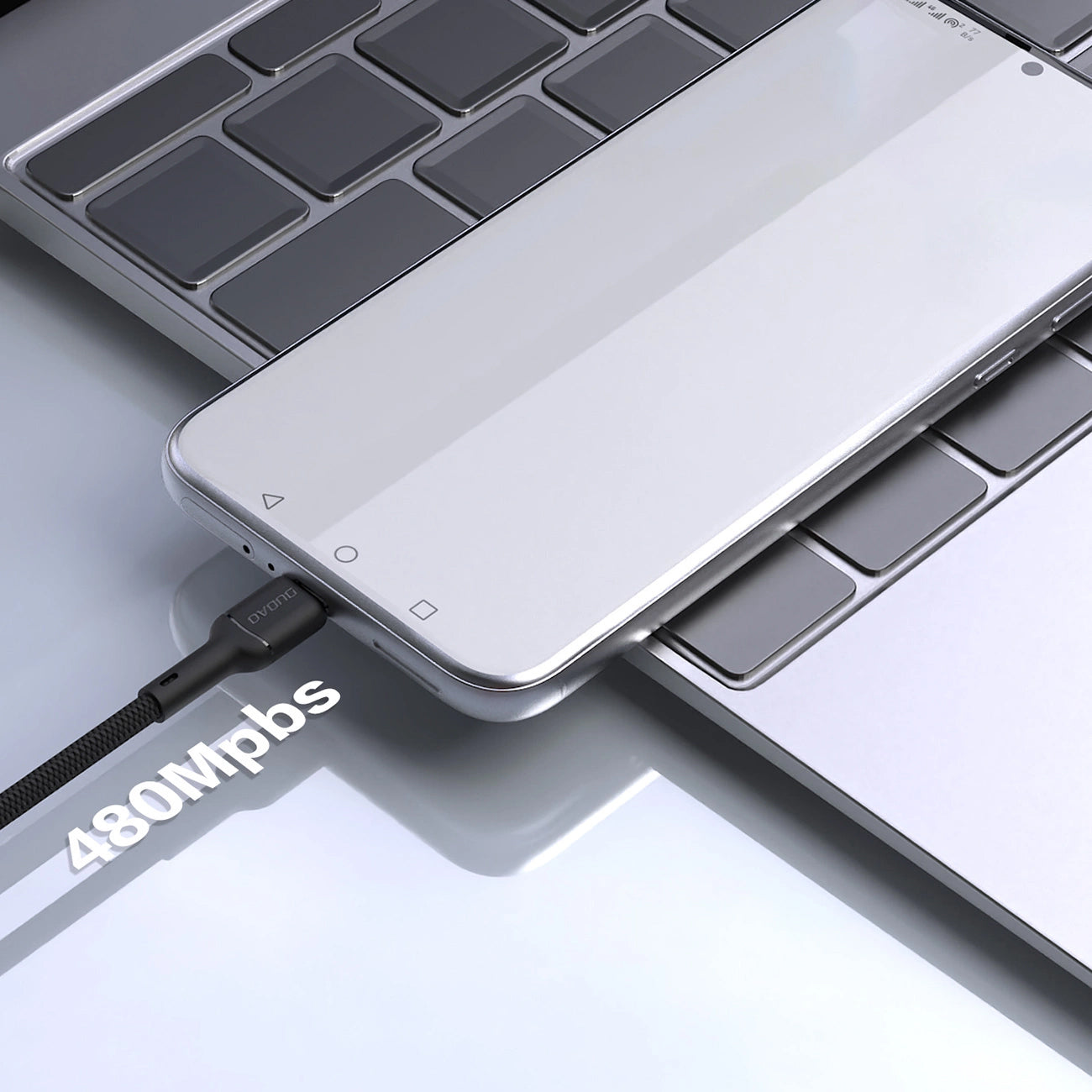 Кабел за данни и зареждане USB-A - USB-C Dudao L9T, 100W, 1m, Черен