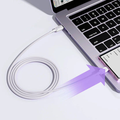 Кабел за данни и зареждане USB-C - USB-C Joyroom S-A14, 60W, 1.2m, Бял