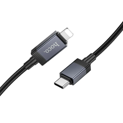 USB-C to Lightning Data and Charging Cable HOCO X118 Display, 27W, 1m, Black