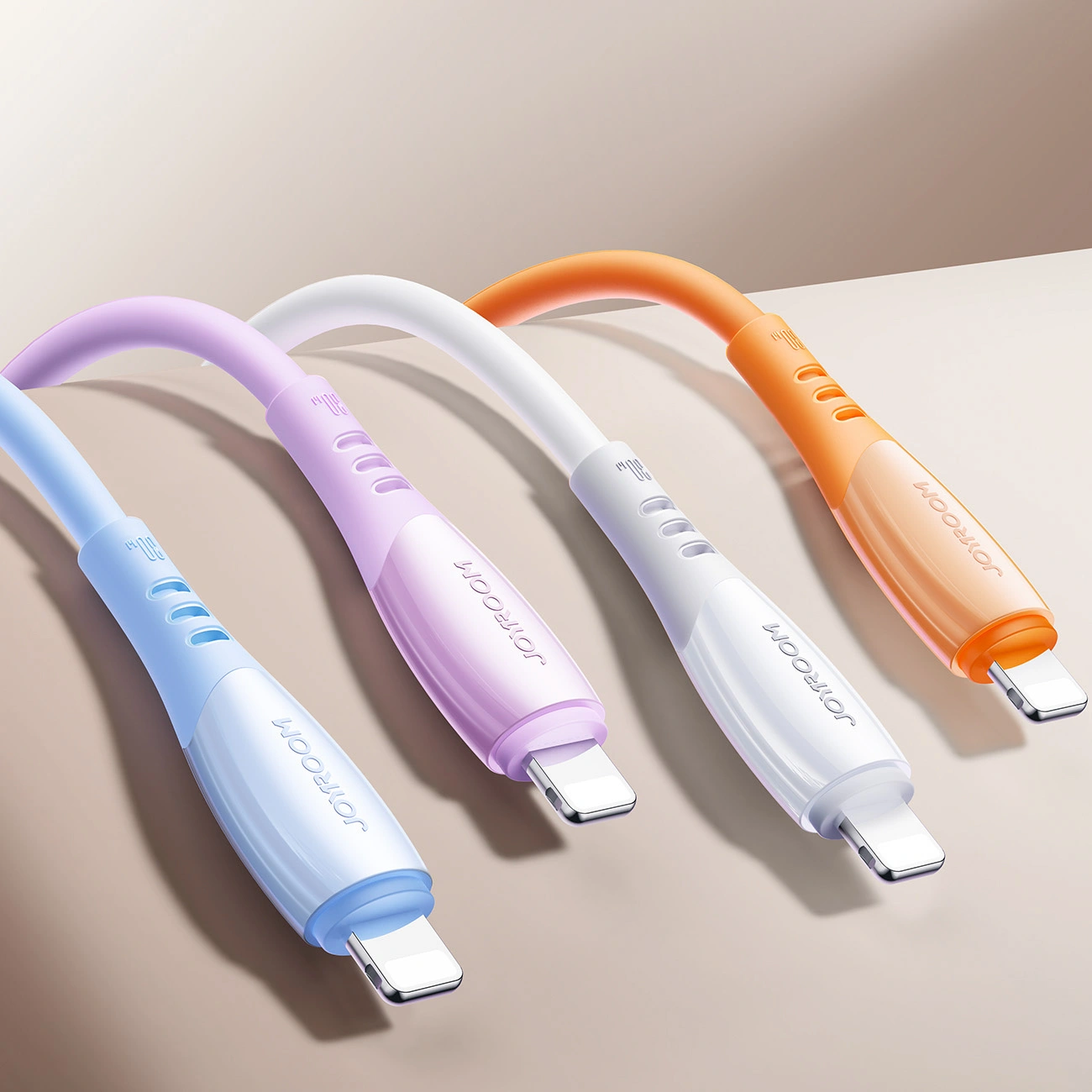 Кабел за данни и зареждане USB-C - Lightning Joyroom S-A59 Vibrant, 30W, 1.2m, Оранжев