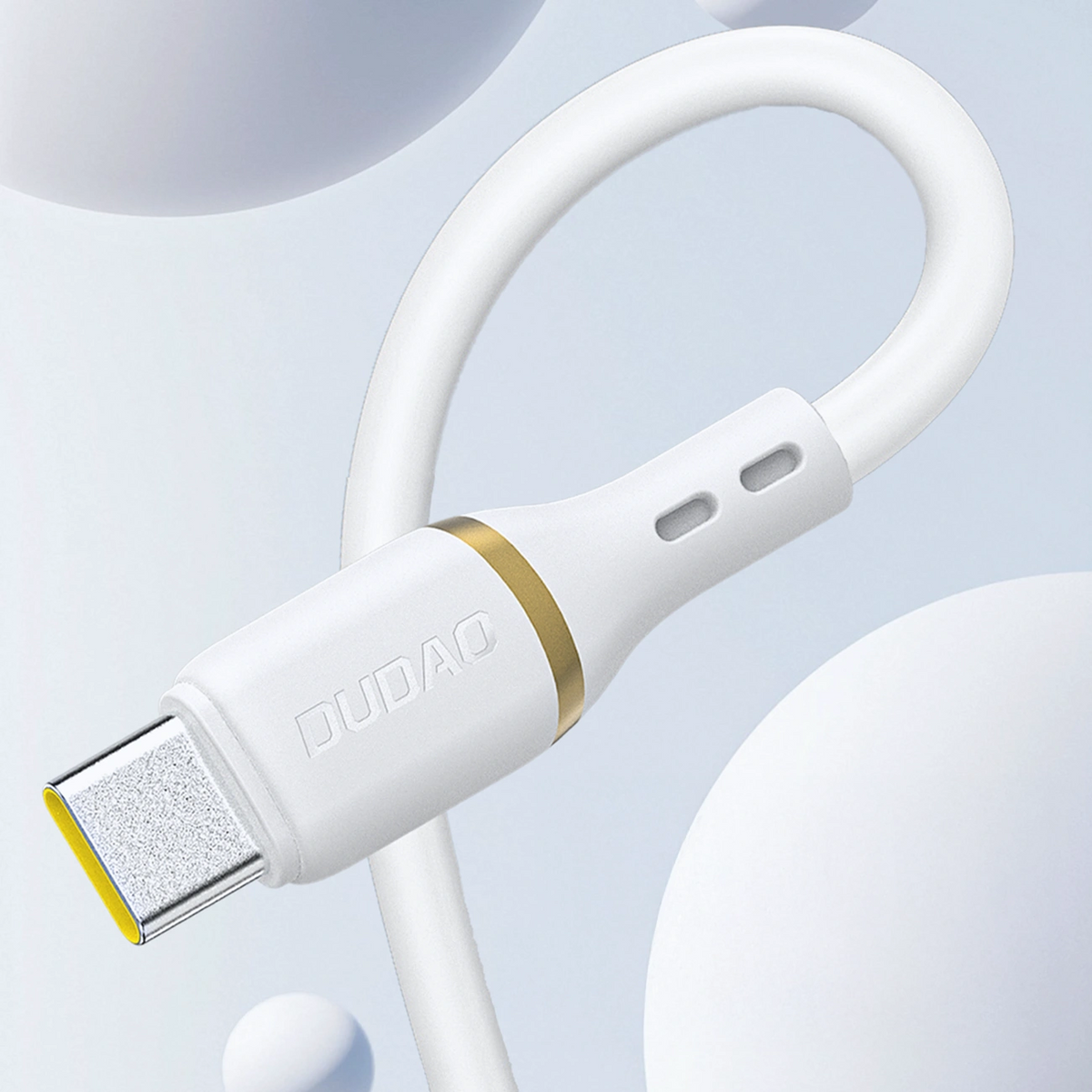USB-A to Lightning Data and Charging Cable Dudao L25L, 30W, 1m, White