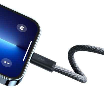 Кабел за данни и зареждане USB-C - Lightning Baseus Dynamic Series, 20W, 1m, Сив CALD000016
