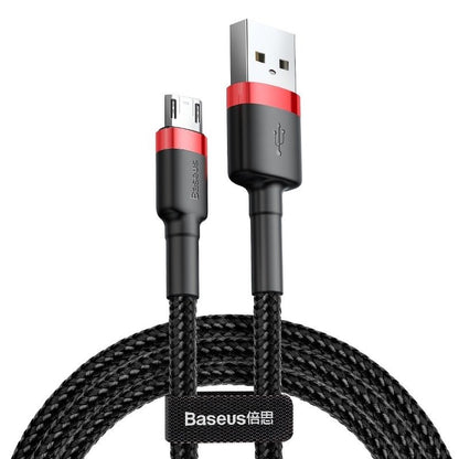 Кабел за данни и зареждане USB-A - microUSB Baseus Cafule, 18W, 3m, червен CAMKLF-H91 