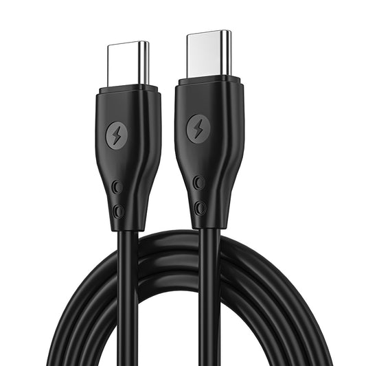 USB-C кабел за данни и зареждане - USB-C WiWu Wi-C002, 67W, 1m, черен 