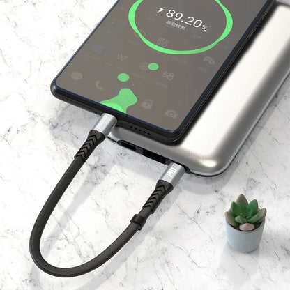 Кабел за данни и зареждане USB-C - USB-C Dudao L10C, 100W, 0.23m, Черен