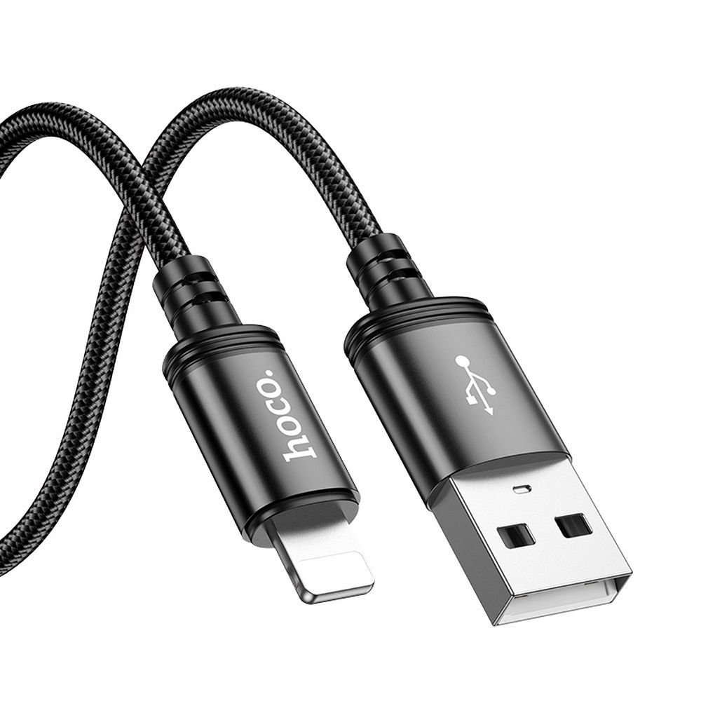 Кабел за данни и зареждане USB-A - Lightning HOCO X89, 18W, 2m, Черен